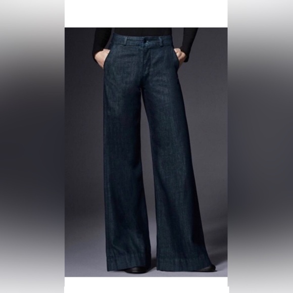 J Brand Denim - J BRAND Dark Blue Wide Leg Melody Trousers Size 24 NWT Denim Jeans